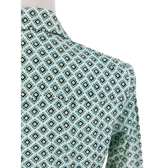 J.Crew “The Perfect Shirt” Vintage Inspired Geometric Print Button-Down Long Sle - Picture 7 of 8